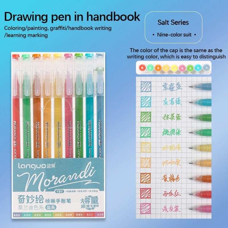 Set de Stylos Gel Vifs pour le Journaling et les Études