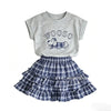 Kids' Summer T-Shirt and Ruffle Skirt Set