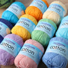 Premium 100% Cotton Yarn – Medium-Fine Weight for All-Season Knitting