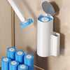 Wall-Mounted Disposable Toilet Brush with Replaceable Heads