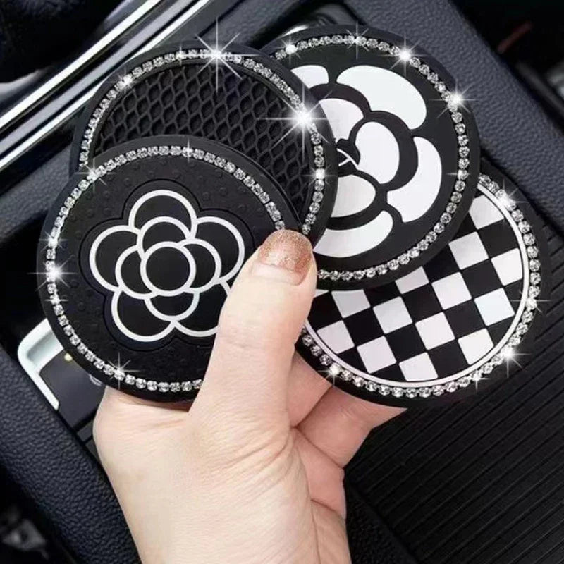 Non-Slip Silicone Car Cup Holder Coasters (Set of 2)