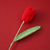 Handcrafted Crochet Tulip Bouquet – Artificial Knitted Flowers for Home Décor & Gifting