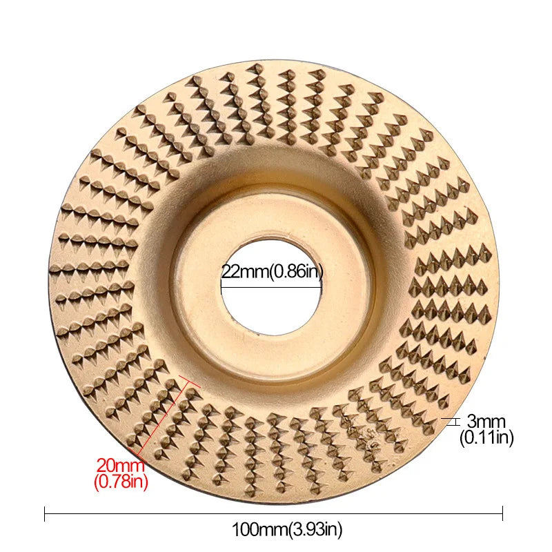 4-Inch Woodworking Sanding Shaping Disc for Angle Grinder