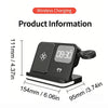 7-in-1-Ladestation mit Wecker für Smartphone, Smartwatch und In-Ear-Kopfhörer