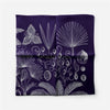 Palm Tree Print Twill Silk Square Scarf