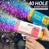 Kids Bubble Blower Gun - 40 Hole Electric Toy
