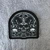 Black tactical patch featuring a skull design with the text Welcome to Hell.