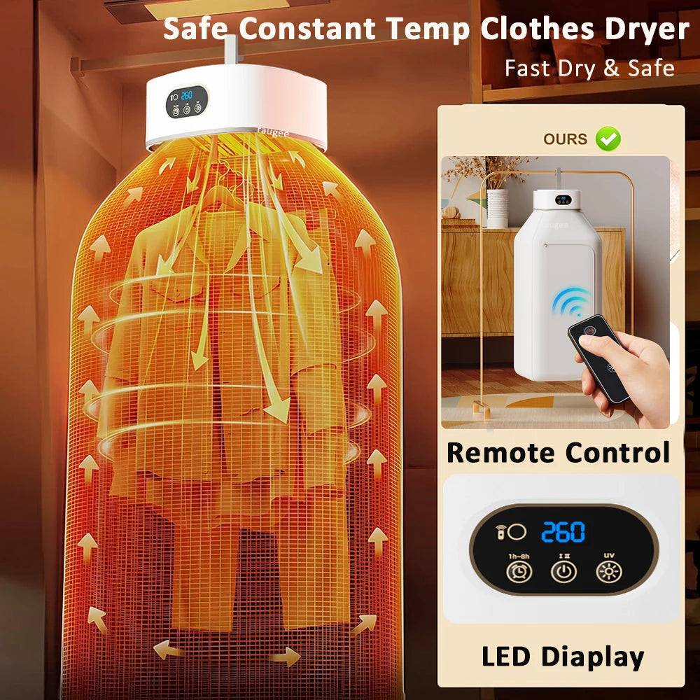 Intelligent Portable Electric Clothes Dryer
