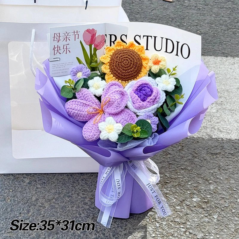 Handmade Crochet Flower Bouquet – Everlasting Gift for Any Occasion