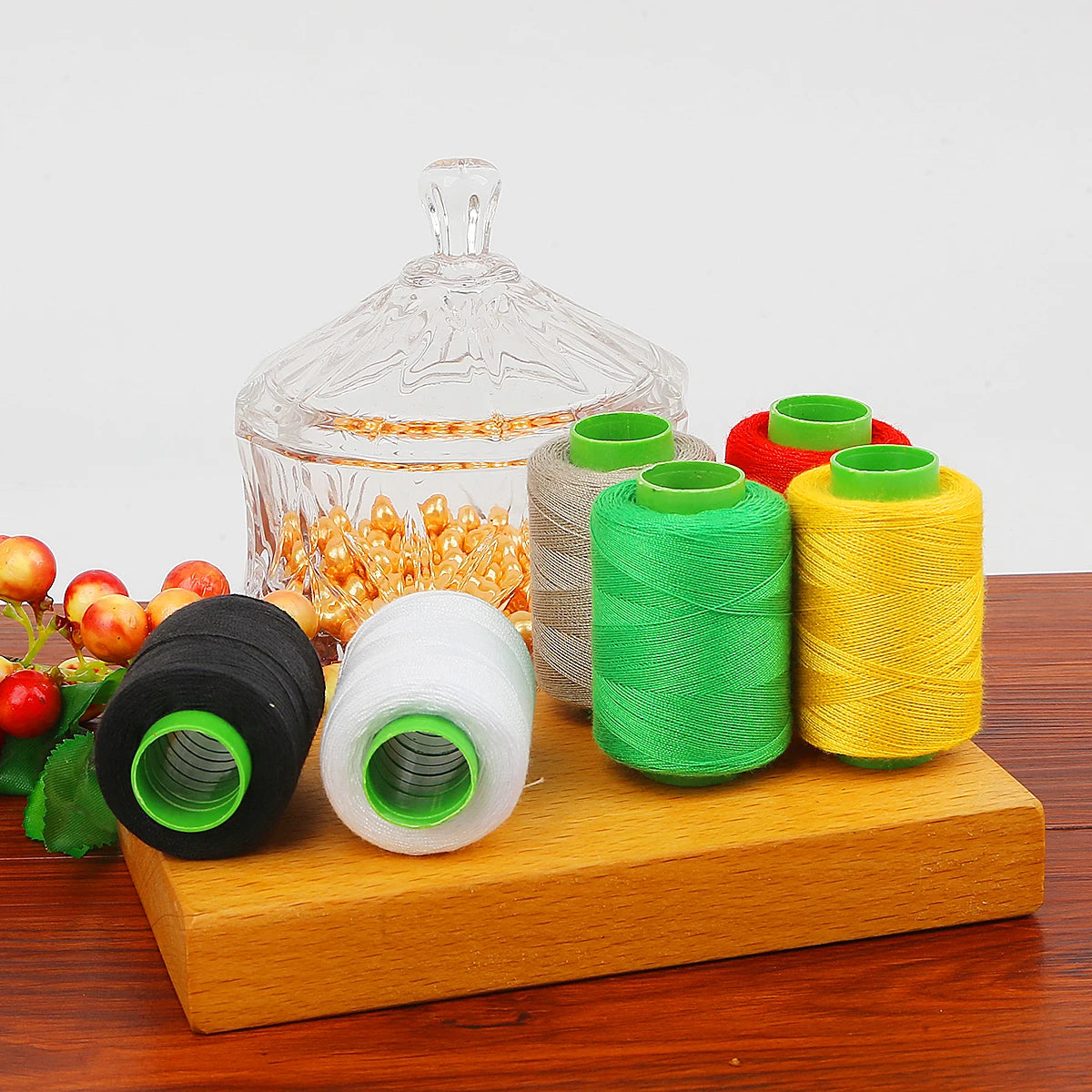 Premium Polyester Sewing Thread Spool - 300m, 24 Colors
