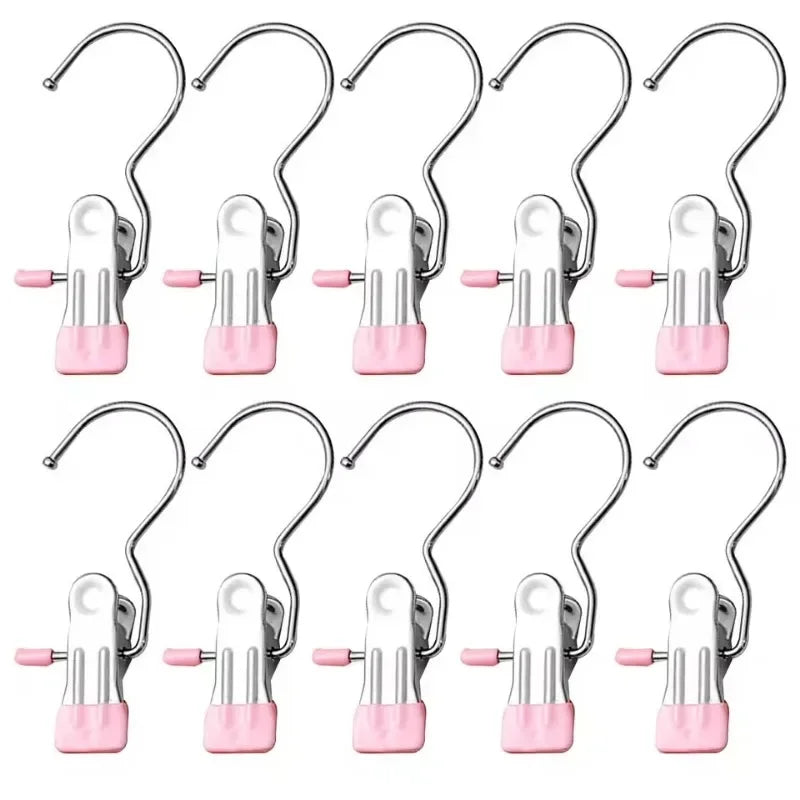 Stainless Steel Clothespins with Hooks