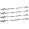 Stainless Steel Extension Chains with Lobster Clasps for Jewelry Making (10-Pack)