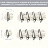 A set of rolled hemmer feet for sewing machines showing various sizes from 3mm to 10mm.