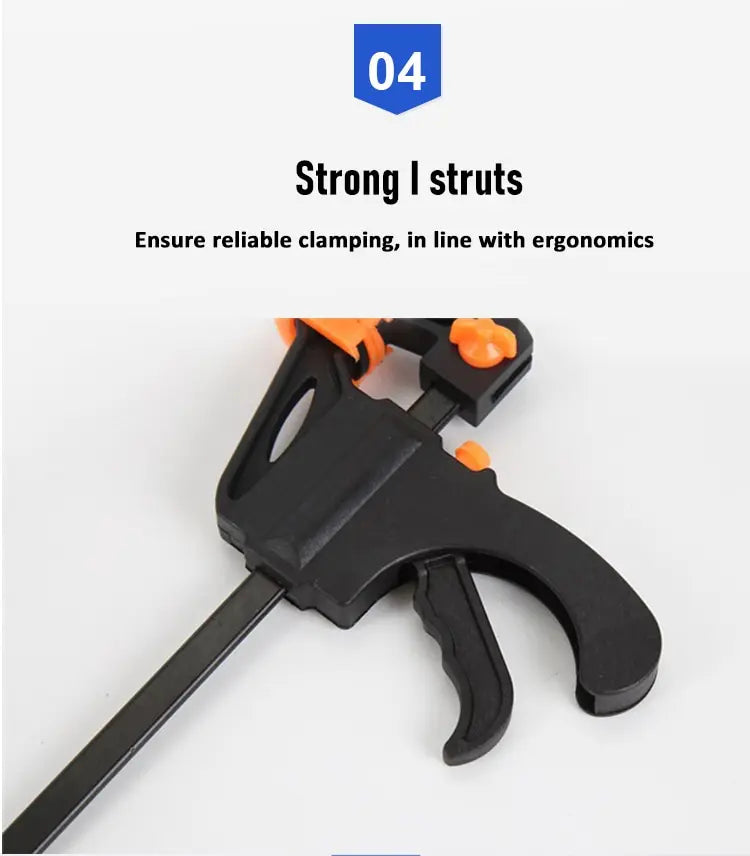 4-Inch Quick-Release Woodworking Bar Clamps (Set of 2 or 5)