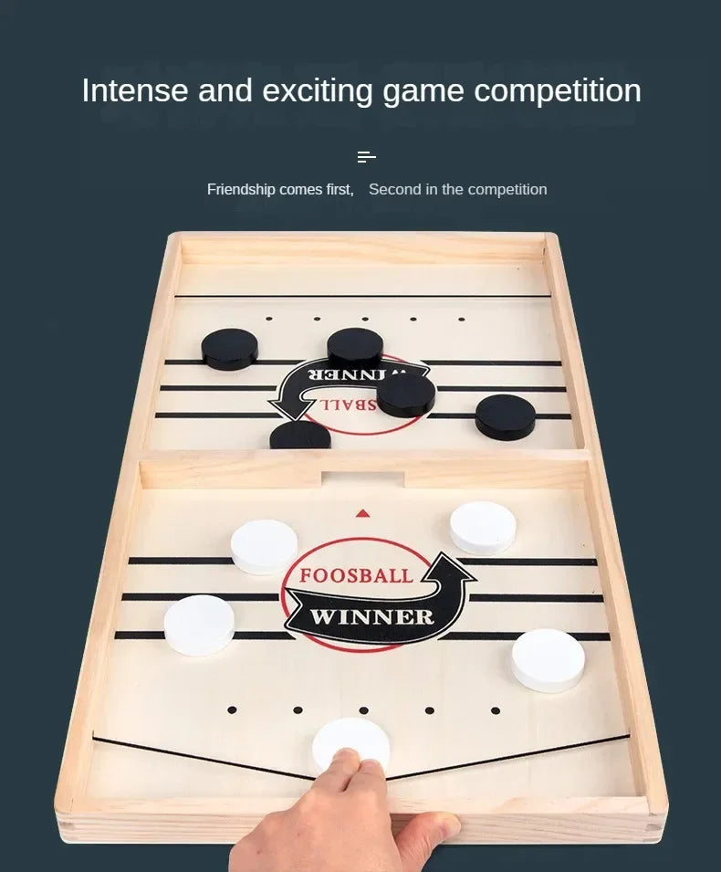 Fast-Sling Puck Board Game for Kids and Families