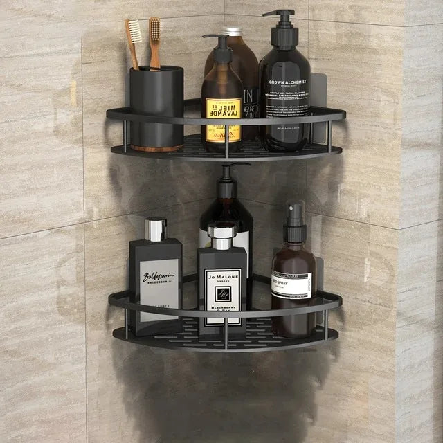 Space Aluminum Corner Bathroom Shelf