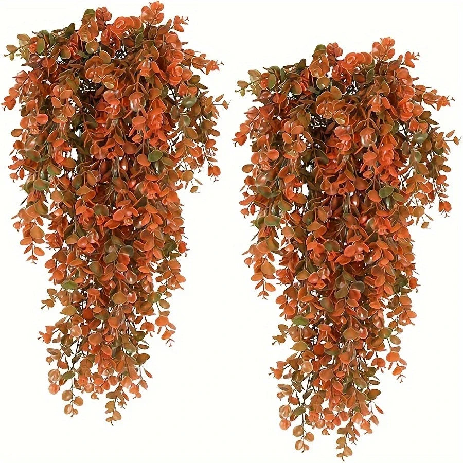 Artificial Flower Hanging Decorations for Autumn and Halloween (Set of 2)