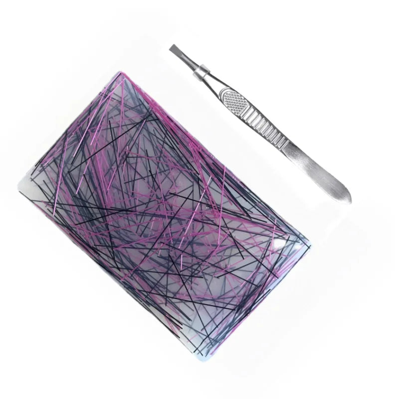 Silicone Sensory Fidget Pad with Tweezer for Anxiety and Stress Relief