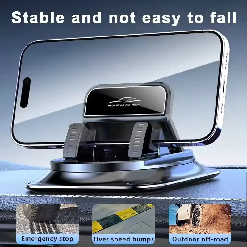360-Degree Rotating Anti-Slip Car Phone Mount