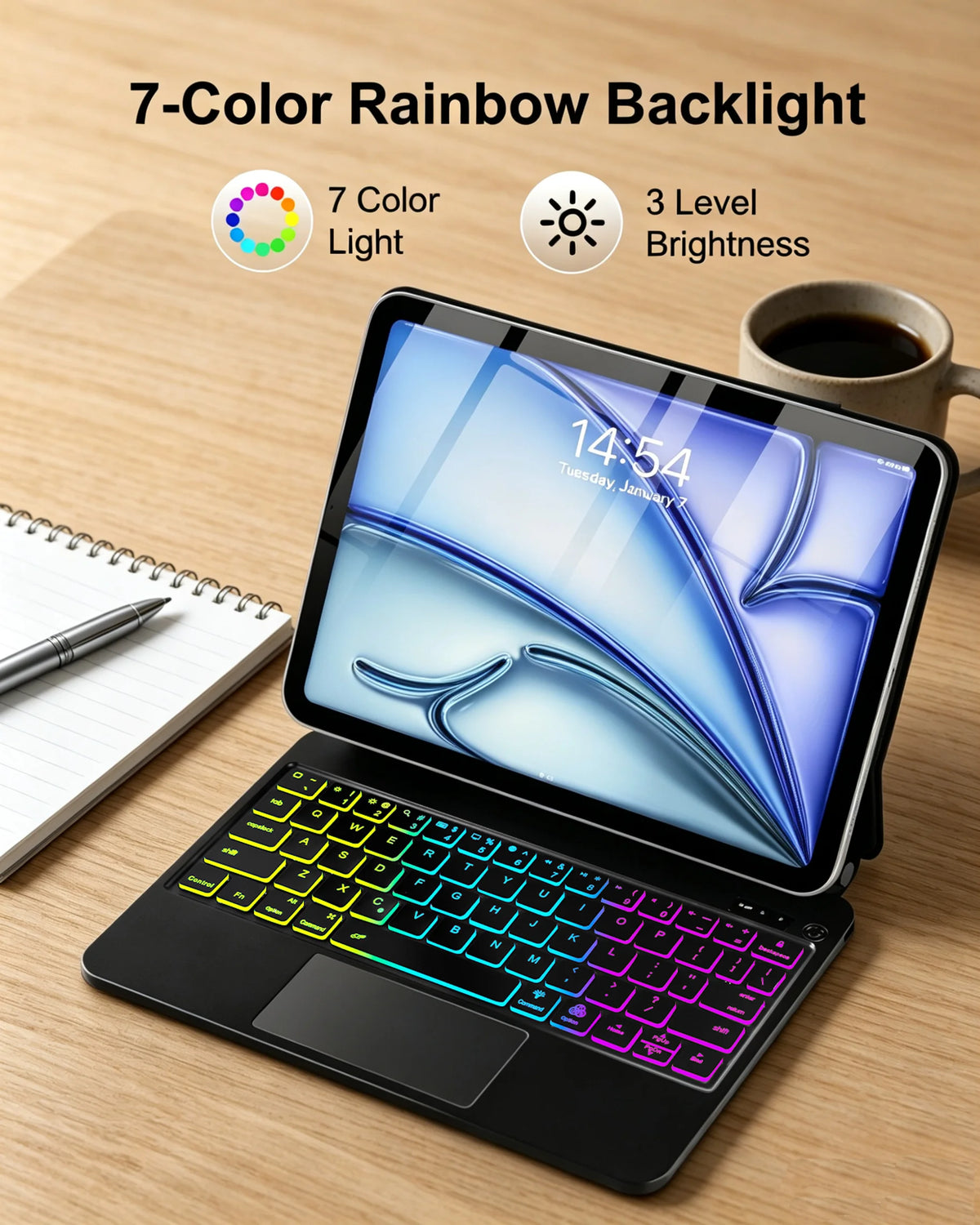 Slim Bluetooth Keyboard Case for iPad Air
