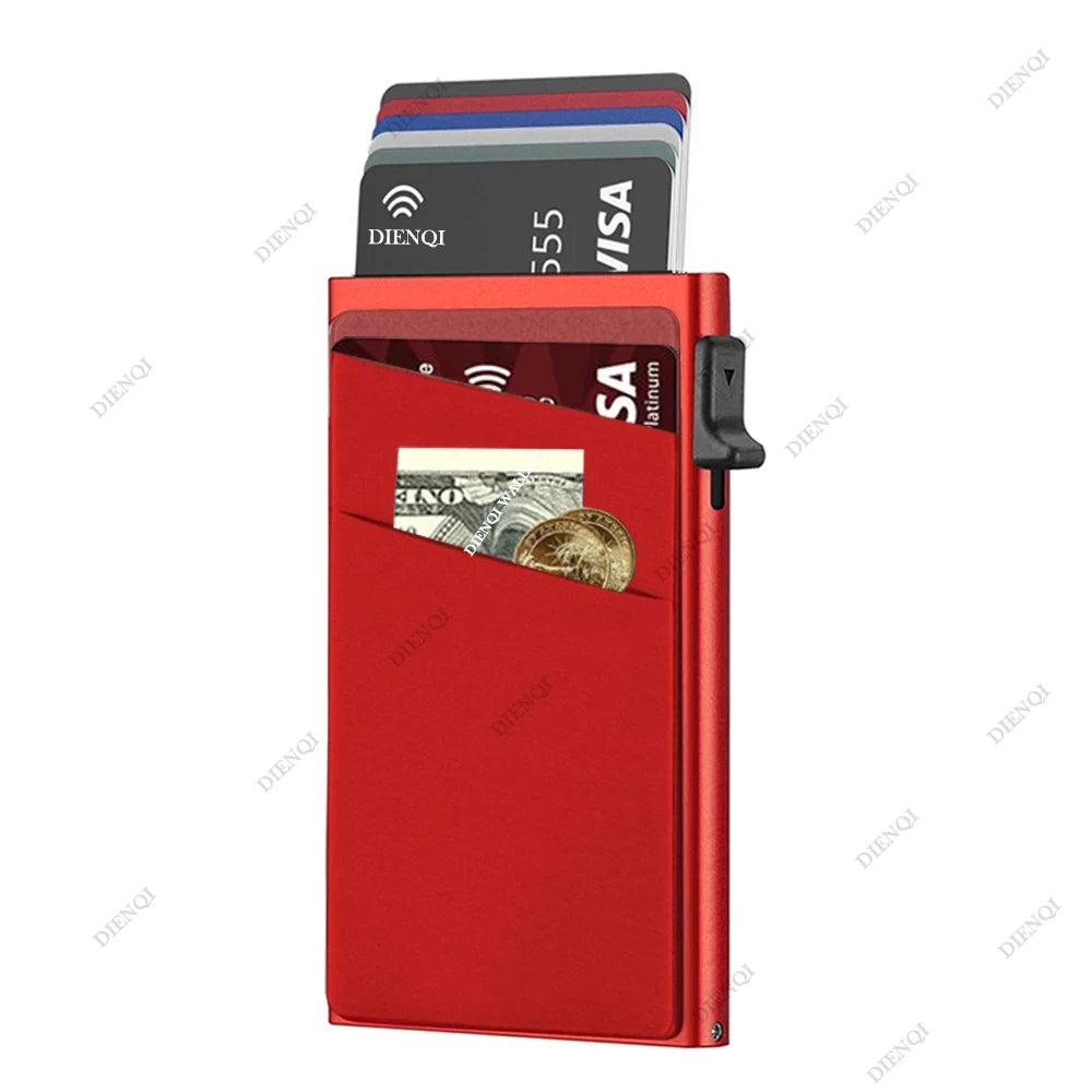 Minimalist Aluminum RFID-Blocking Card Holder