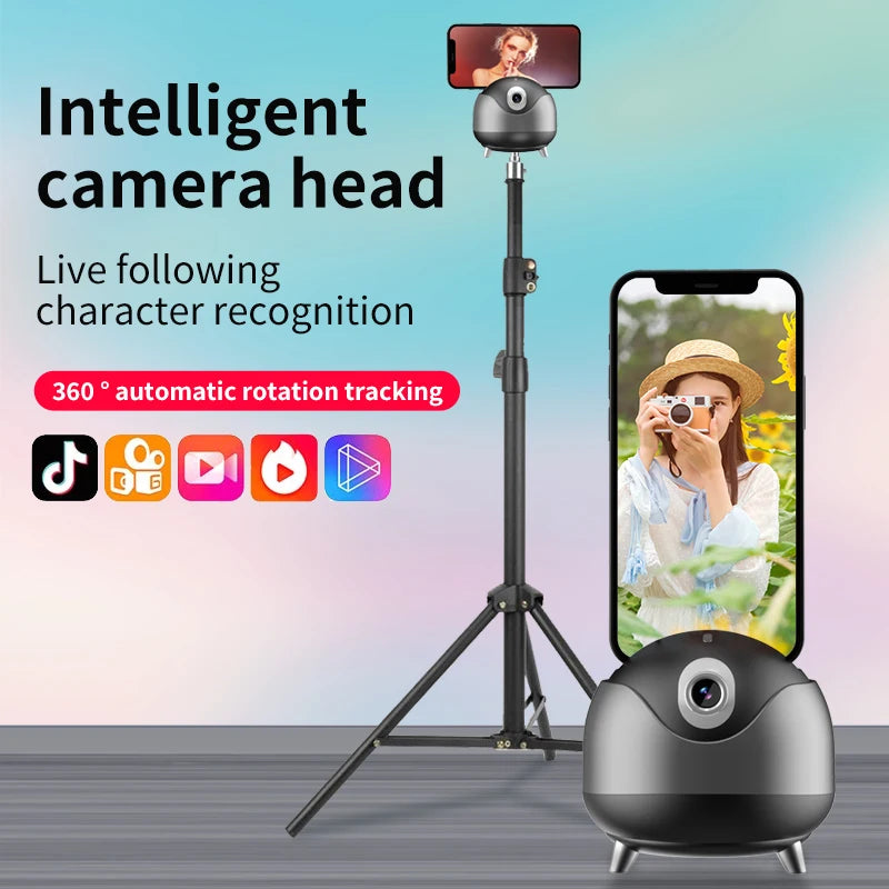 Trípode Inteligente para Teléfono con Seguimiento Facial por IA y Control por Gestos