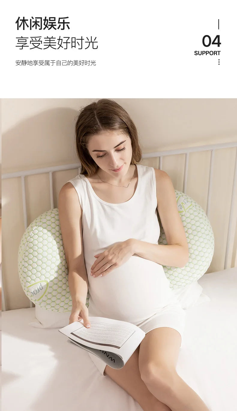 U-Shaped Maternity Pillow for Sleeping and Nursing Support