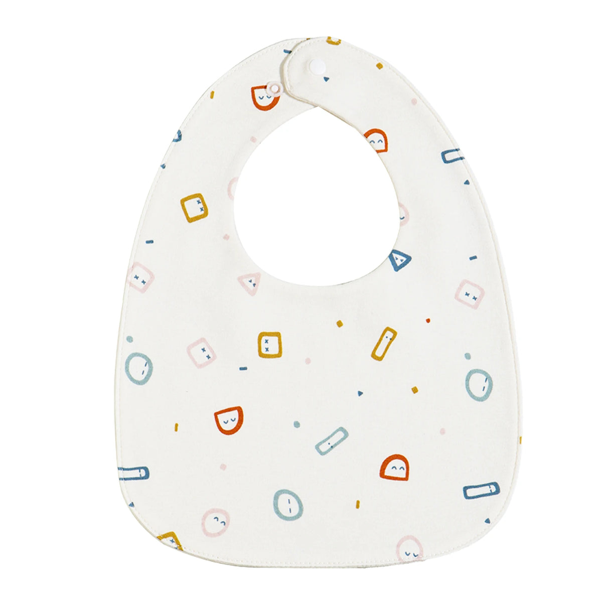 Soft Cotton Baby Bibs with Waterproof Backing (3-Layer, U-Shaped)