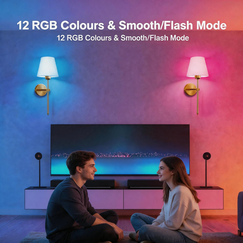 Wireless Rechargeable Wall Lamp with Remote Control