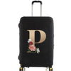 Elastic Luggage Cover with Gold Letter Design