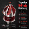 Self-Centering Countersink Drill Bit Set with Pilot Hole
