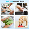A collection of images showing a faucet mount water filter in use for various household needs.