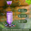 Hanging Glass Hummingbird Feeder with Ant Moat