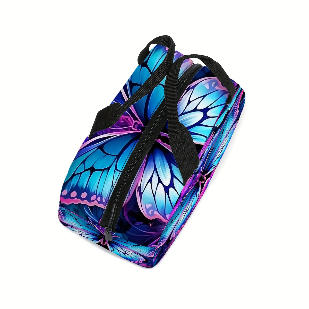 Insulated Butterfly Lunch Bag with Front Pocket