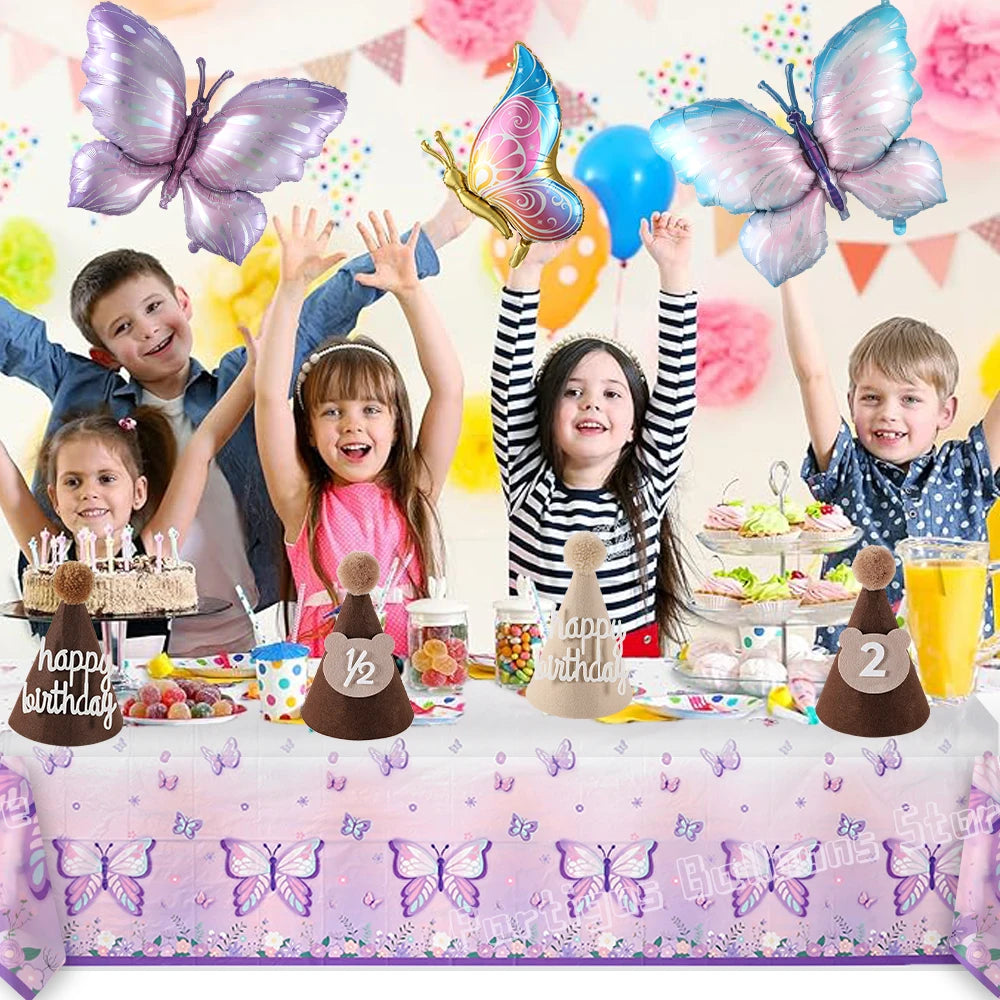 Watercolor Butterfly Party Tablecloth