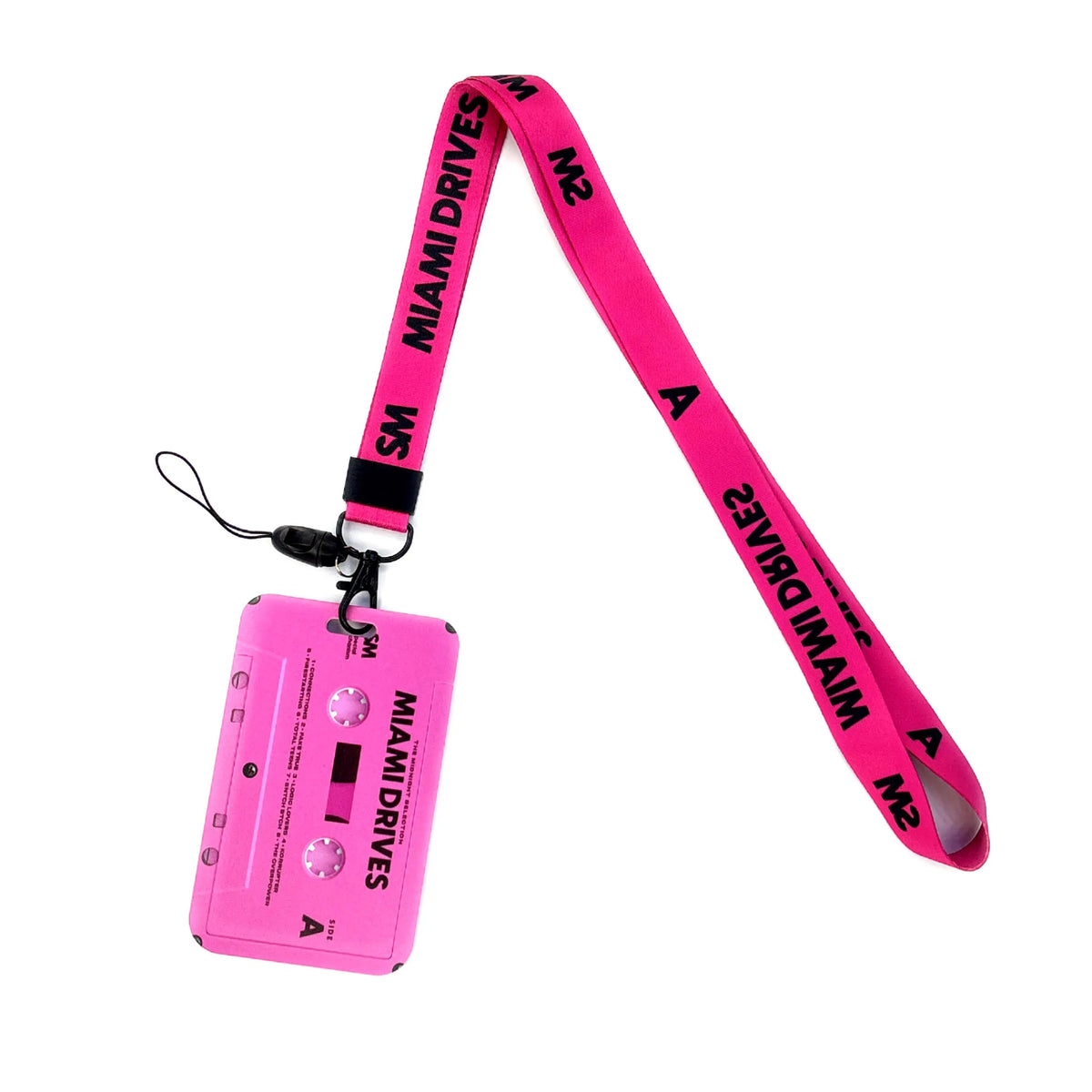 Retro Tape Design Lanyard with Card Holder