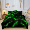 Lightning Storm Print Duvet Cover Set – Soft, Breathable Bedding for All Seasons