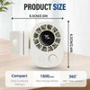 360° Rotating USB Rechargeable Clip-On Fan with 100-Speed Control