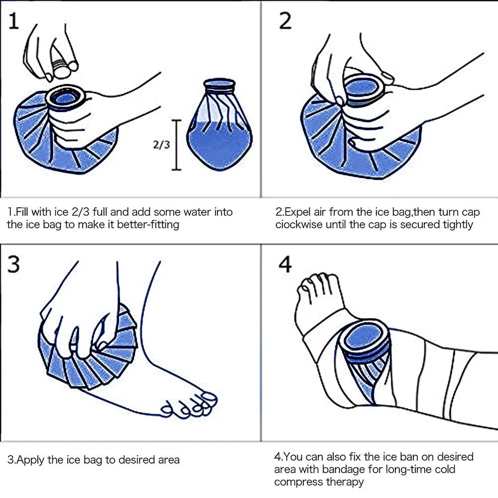 Reusable Hot & Cold Therapy Pack with Adjustable Compression Wrap