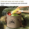 Portable Foldable PVC Storage Bucket for Camping and Cleaning