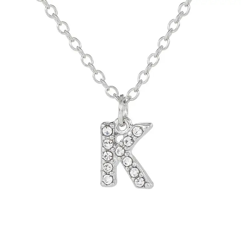 Initial Letter Pendant Necklace