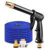Expandable Garden Hose with High-Pressure Nozzle