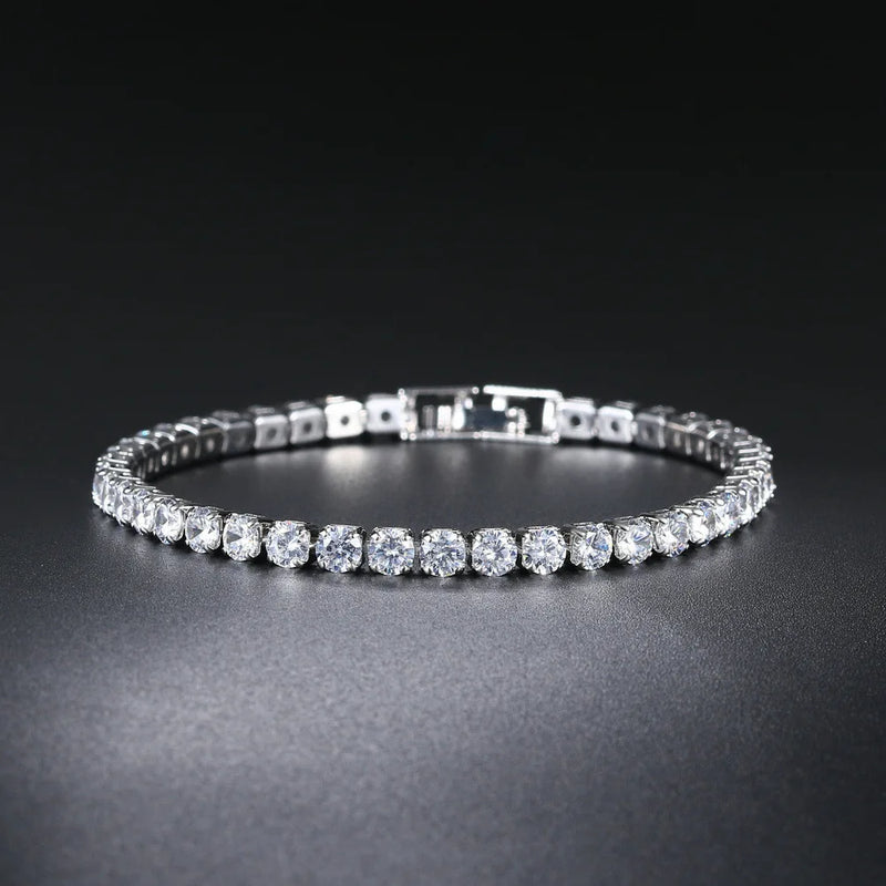 4mm Cubic Zirconia Tennis Bracelet