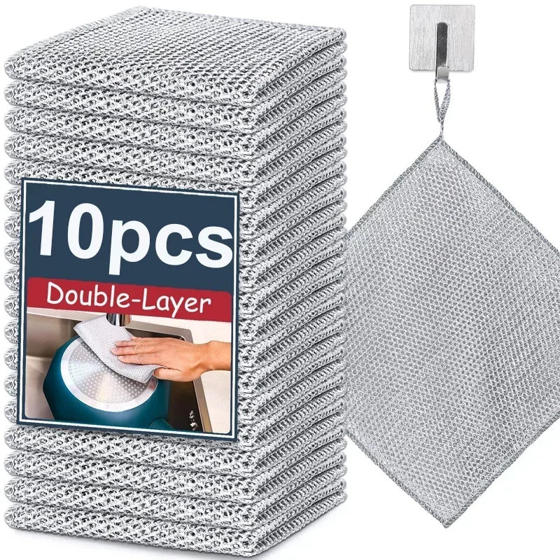 Non-Scratch Double-Sided Cleaning Towels for Kitchen