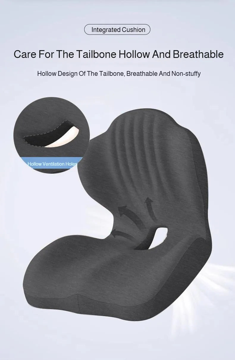 Ergonomic Shell Seat Cushion and Backrest Set