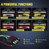A set of six powerful LED tailgate lights including brake, reverse, and turn signals with wiring harness.
