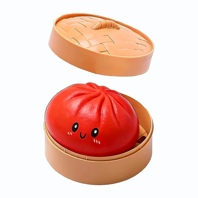 Jouet squishy coloré en forme de dumpling – fidget à presser