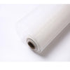 Roll of white self-adhesive window screen mesh with a zipper for a no-drill mosquito net