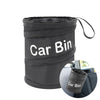 Waterproof Car Trash Can with Lid and Side Pocket