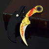 Blue Dragon Claw Folding Knife Model - 18cm Collectible Tactical Karambit